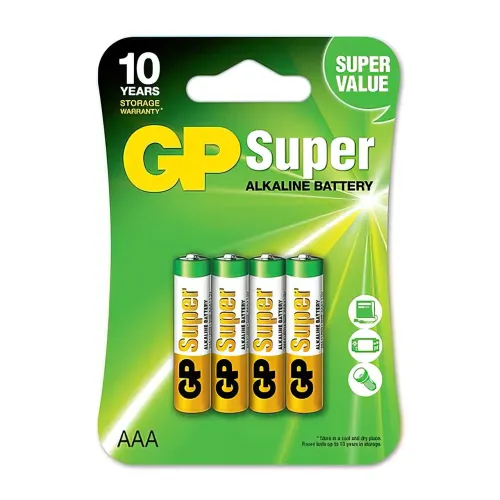 Батарейка мизинчиковая GP Super, ААА, 1.5 В, алкалиновая - фото 3