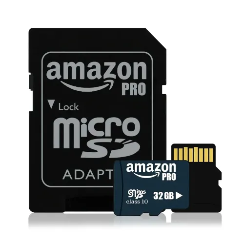 Карта памяти AMAZON PRO на 32 Гб, MicroSD, с кардридером, сlass 10, IPX7
