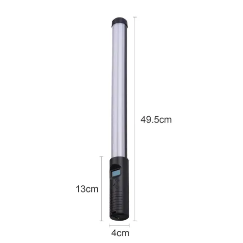 Велика професійна RGB підсвічування LIGHT STICK PRO, максимальна настройка світіння, 50 см, з екраном - фото 7