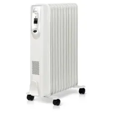 Обогреватель масляный 7 секций Crownberg CB7S Pro, белый цвет, 1500W