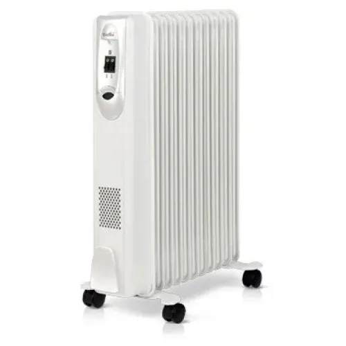 Обогреватель масляный 7 секций Crownberg CB7S Pro, белый цвет, 1500W