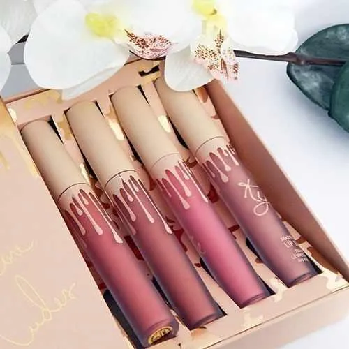 Набір рідких помад Kylie Send Me More в нюдових відтінках, 4 шт - фото 2