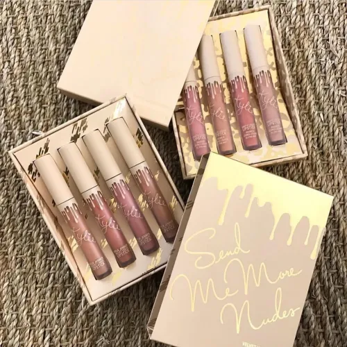 Набір рідких помад Kylie Send Me More в нюдових відтінках, 4 шт - фото 8