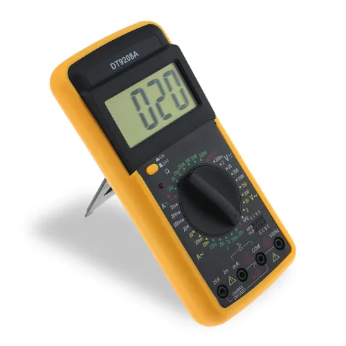 Мультиметр DT-9208A, цифровой тестер для силы тока, напряжение, сопротивления, частоты и емкости - фото 2