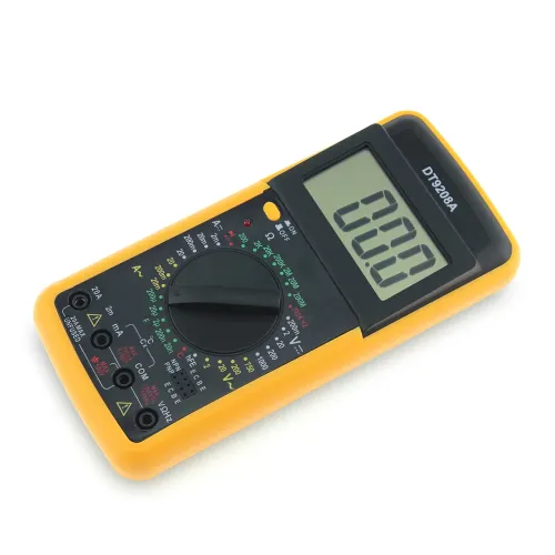 Мультиметр DT-9208A, цифровой тестер для силы тока, напряжение, сопротивления, частоты и емкости - фото 3
