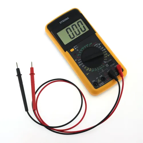 Мультиметр DT-9208A, цифровой тестер для силы тока, напряжение, сопротивления, частоты и емкости - фото 5