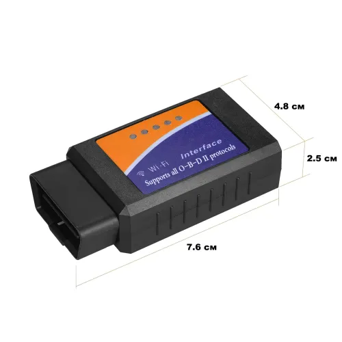 Автомобільний сканер OBD2 ELM327, WI-FI, понад 20 параметрів, база на 3000 кодів помилок - фото 6