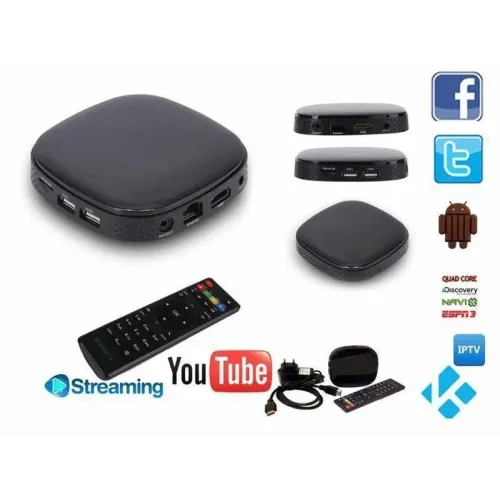 Приставка для Android TV SMART 758 1gb DDR3 Чорна