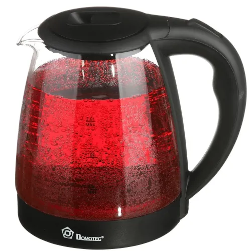 Электрочайник стеклянный DOMOTEC 8210 с RGB подсветкой  2,2 л