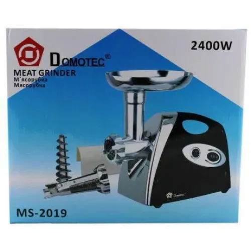 Електром'ясорубка Domotec, соковижималка, 2400 Вт, MS 2019, Чорна - фото 3