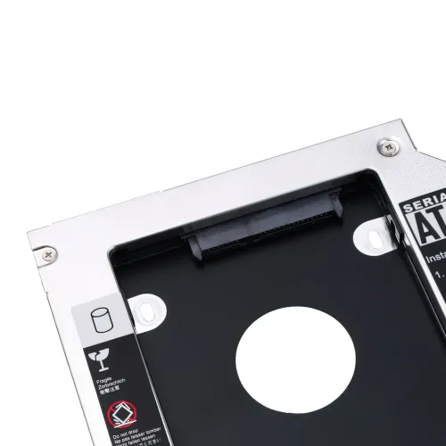 Адаптер для замены DVD-привода на HDD/SSD диск GemBird, низкопрофильный OptiBay 2.5'', 9.5/12.7 мм, SATA/mSATA - фото 8