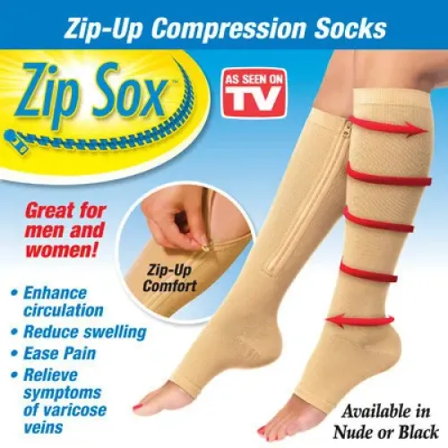 Лікувальні компресійні гольфи від варикозу Zip Sox - фото 4