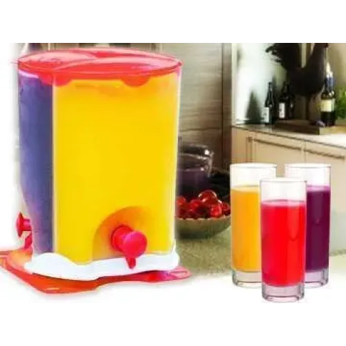 Диспенсер для холодних напоїв Drink Dispenser 3 Compartment трисекційний обертовий - фото 3