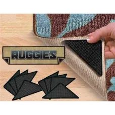 Держатели-липучки для ковров Ruggies, держатель для ковров Ruggies, комплект липучек для ковриков