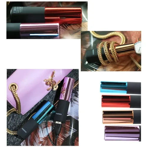 Портативний зарядний пристрій POWER BANK Remax Lipstick 2400 mAh, різні кольори - фото 5