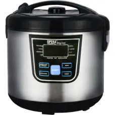 Мультиварка с функцией пароварки Opera Digital OD-166 Cooking Pro, 120 рецептов, 12 программ, 1500 Вт, серебро