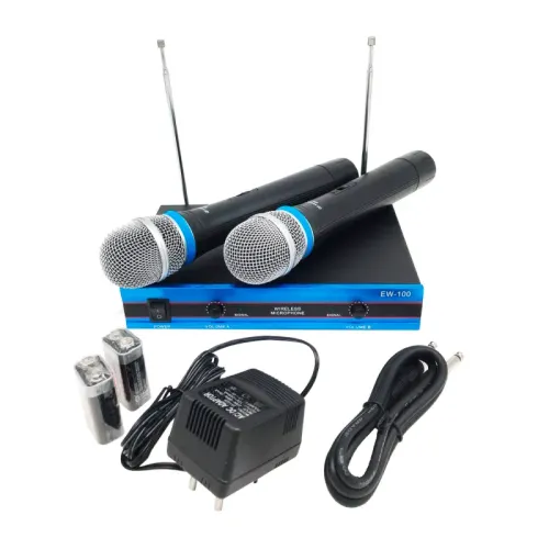 Бездротовий комплект з 2 мікрофонів Wireless DM EW-100 радіосистема - фото 2