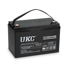 Аккумулятор гелевый UKC 12V100AH/10HR, до 12 лет службы, с емкостью 100 Ач, 12 В