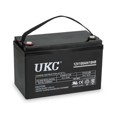 Аккумулятор гелевый UKC 12V100AH/10HR, до 12 лет службы, с емкостью 100 Ач, 12 В