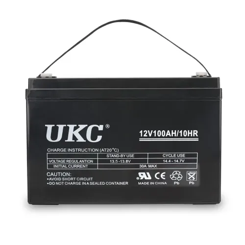 Аккумулятор гелевый UKC 12V100AH/10HR, до 12 лет службы, с емкостью 100 Ач, 12 В - фото 2