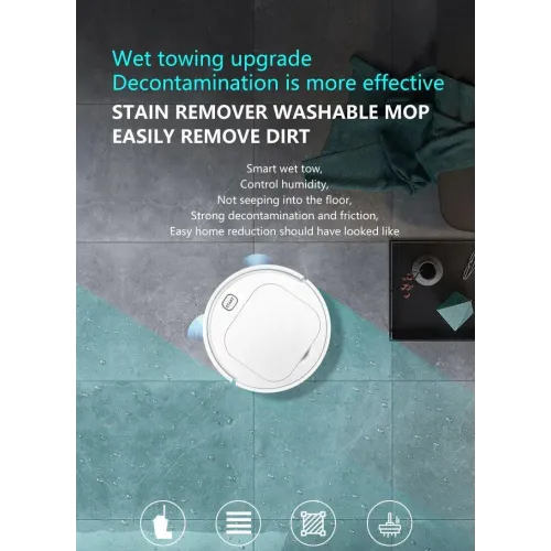 Робот-пилосос з функцією вологого прибирання ES 32 Robot Vacuum Mop Essential, Білий - фото 7