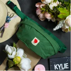 Шведська сумка на пояс Fjällräven Ulvö Hip Pack Medium Original бананка, унісекс, різні кольори (Dark Forest) Хакі