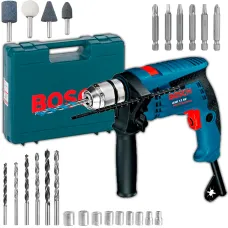 Ударная дрель BOSCH GSB 13 RE ЗВП Professional, кейс с набором инструмента в комплекте
