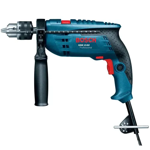 Ударная дрель BOSCH GSB 13 RE ЗВП Professional, кейс с набором инструмента в комплекте - фото 2