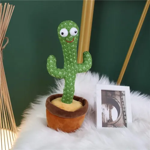 Великий танцюючий кактус LOL Cactus 32 см, повторюша, 120 мелодій, на батарейках - фото 2