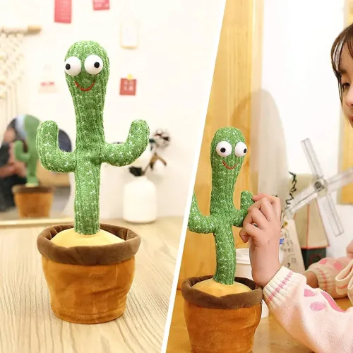 Великий танцюючий кактус LOL Cactus 32 см, повторюша, 120 мелодій, на батарейках - фото 4