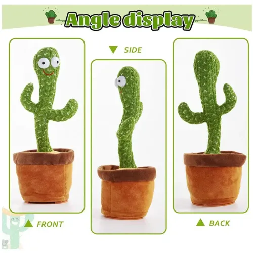Великий танцюючий кактус LOL Cactus 32 см, повторюша, 120 мелодій, на батарейках - фото 6