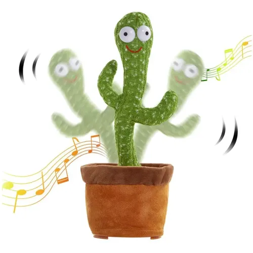 Великий танцюючий кактус LOL Cactus 32 см, повторюша, 120 мелодій, на батарейках - фото 7