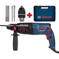 Профессиональный перфоратор 800Вт Bosch GBH 2-26 DRF PL, с набором + Чемодан