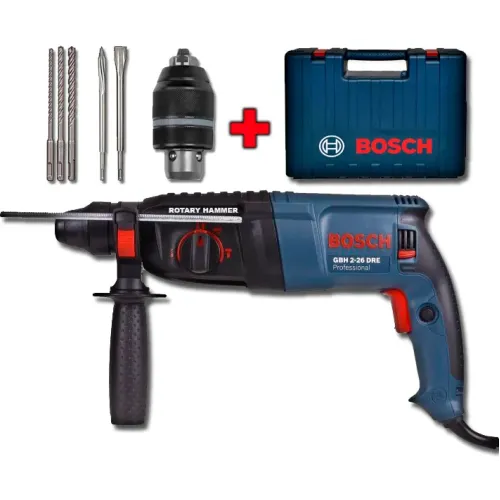 Професійний перфоратор 800Вт Bosch GBH 2-26 DRF PL, з набором Чемодан