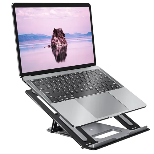 Усиленная подставка для ноутбука HOCO PH-37, алюминиевый сплав, прорезиненные soft touch покрытия, два цвета - фото 3