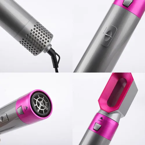 Мультистайлер 5 в 1 Hot Air Styler фен стайлер для завивки и выпрямления волос с 5 насадками - фото 7