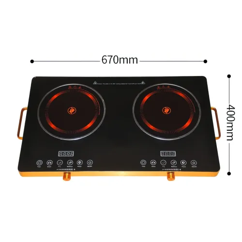 Індукційна плита Domotec MS 5881 інфрачервона на 2 конфорки, 3500 Вт - фото 8