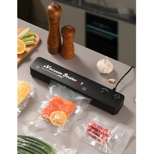 Вакуумный упаковщик для продуктов Vacuum Sealer – 90 Вт, -60 кПа, питание 220 В, пластик, герметичная запайка - фото 8