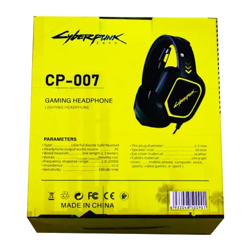 Игровая гарнитура Cyberpunk 2077 Edition SteelSeries Arctis, проводная с RGB LED подсветкой - фото 8