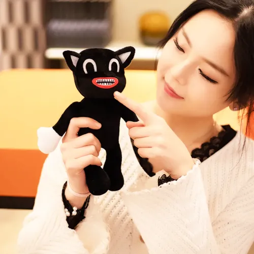 М'яка іграшка Картун Кет Сиреноголовий Cartoon Cat Siren Head, 30 см, чорний - фото 2