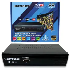 Тюнер Т2 HD openbox Metal з підтримкою Wifi адаптера (з екраном)