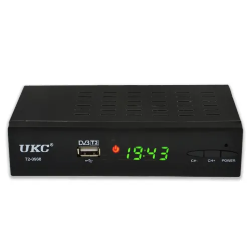Тюнер DVB-T2 0968 metal з підтримкою WiFi адаптера (з екраном) - фото 2