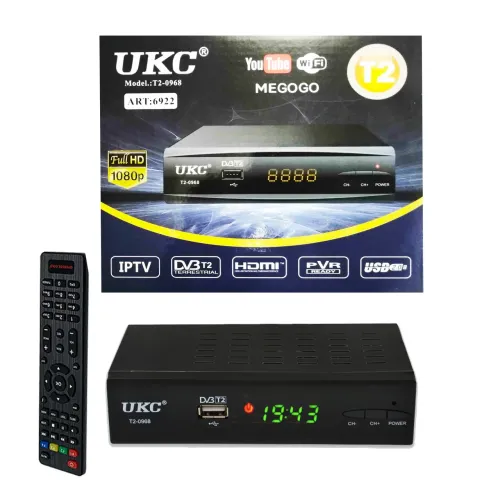 Тюнер DVB-T2 0968 metal з підтримкою WiFi адаптера (з екраном) - фото 6