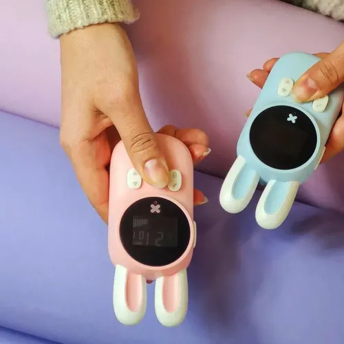 Дитячі рації з ліхтариком kids walkie-talkie 2 шт. pink and blue - фото 6