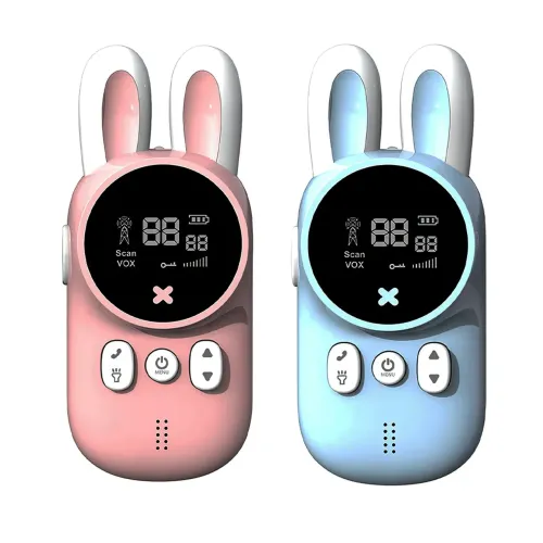 Дитячі рації з ліхтариком kids walkie-talkie 2 шт. pink and blue - фото 7
