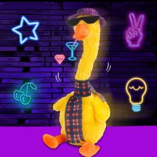 Интерактивная игрушка утка повторюшка, мягкая музыкальная игрушка Talking duck