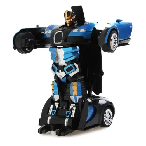 Машинка Робот Трансформер на радиоуправлении Lamborghini robot car Autobots Синяя - фото 3