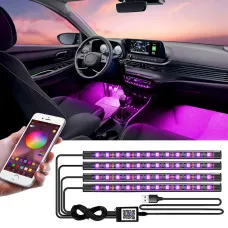 Универсальная RGB лента для авто с USB, и управлением со сматфона через Bluetooth