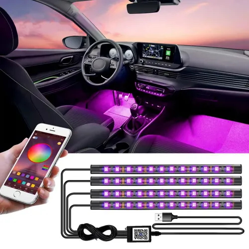 Универсальная RGB лента для авто с USB, и управлением со сматфона через Bluetooth