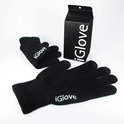 Сенсорні рукавички зимові iGlove для смартфонів універсальний розмір чорні - фото 3